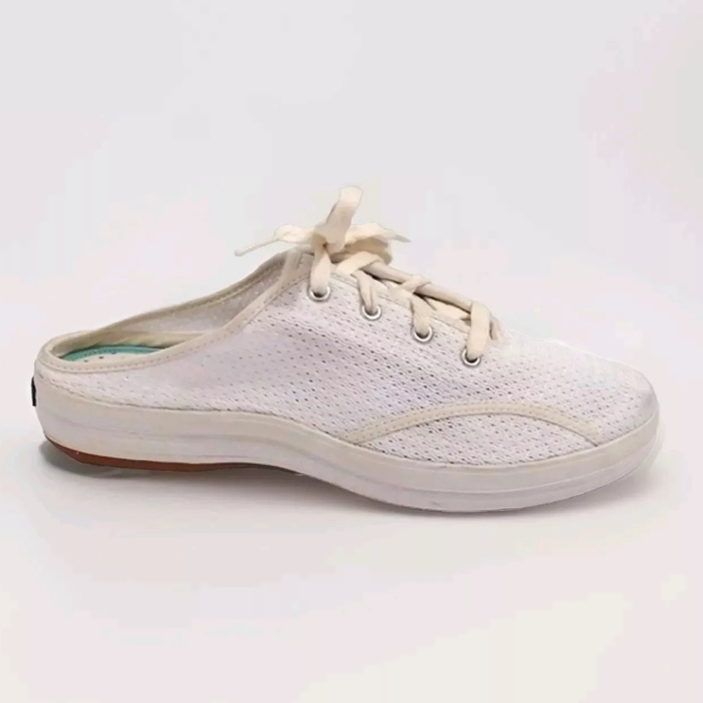 Keds Women's Fabric Mesh Mule Slip-On Sneakers US 8.5 Platform Casual Chic